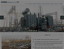 Tablet Screenshot of ksapowerinfra.com